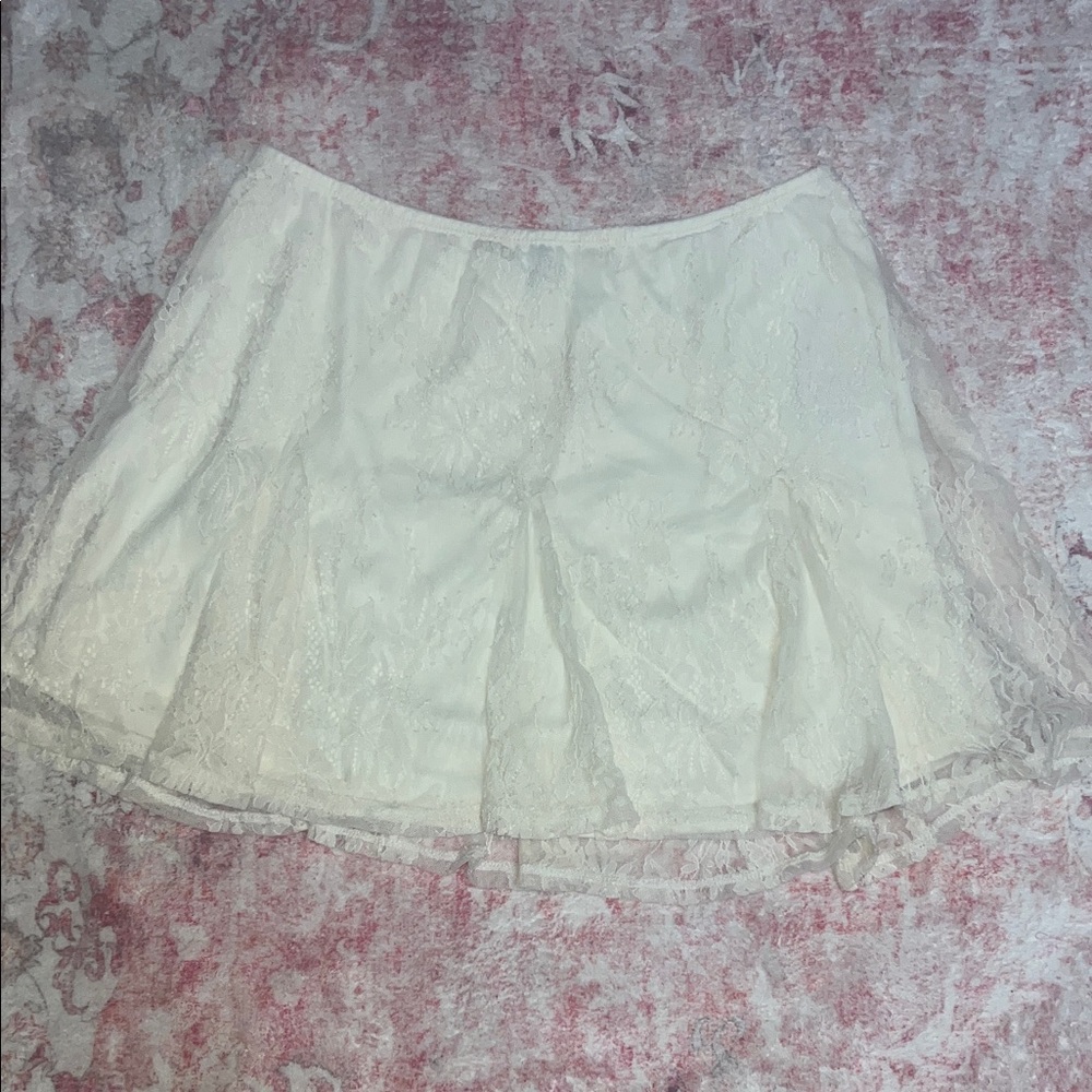 NWT Wild Fable Cream Lace Mini Skirt